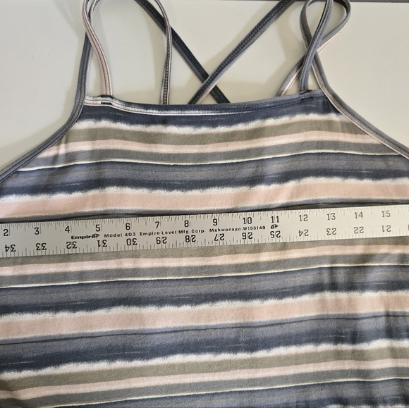 Pact Fit & Flare Strappy Striped Organic Dress Size XL - Picture 10 of 14